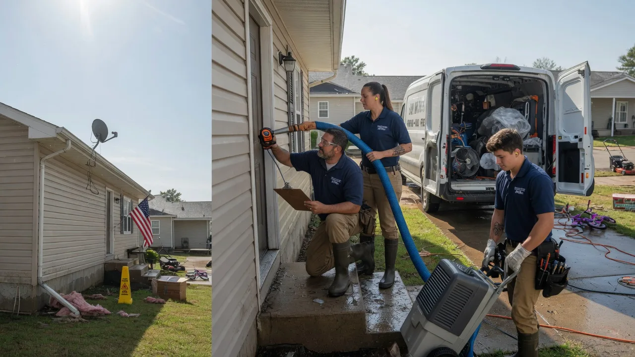 Ceiling Water Damage Restoration in Le Roy, IL near me
